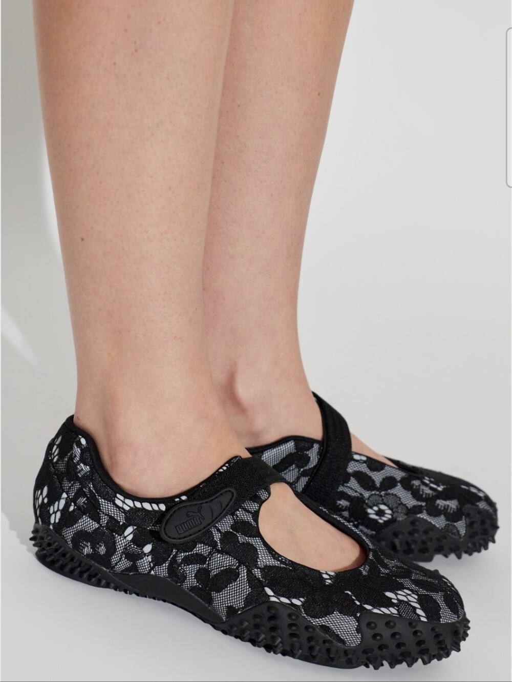 🖤 💥 NIB Puma Mostro Fey Floral Lace Mary Jane Flat with Spiked Sole - Picture 6 of 6